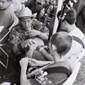 Molding young minds at the Grey Fox Bluegrass Academy for Kids, Ancramdale, New York, July 2004.